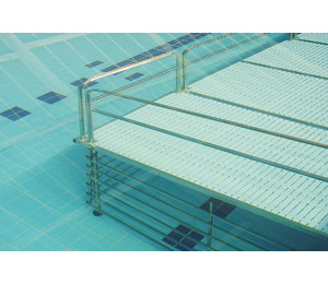 Защитный балкон платформы для уменьшения дна бассейна Golfinho E5197.5 (200х90 см, AISI-316)