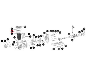 Уплотнительное кольцо корпуса насоса SLP d98х4, (F02010154 №8)