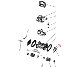Колпаки на колеса для робота-пылесоса Wybotics C1 (S.WY3312Pro.39.A.001)