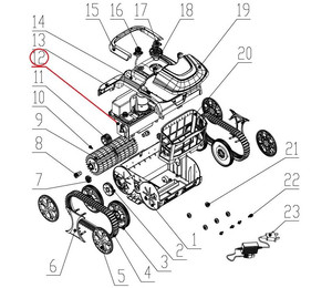 Плата управления к пылесосу Wybotics WY200 (D.2.02.038)