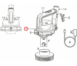 Блок мотора с аккумулятором Kokido SCRUBBY