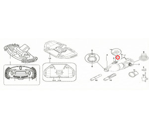 Блок мотора с аккумулятором Kokido для пылесоса Telsa EV33 EV033CBXNEXXTEL