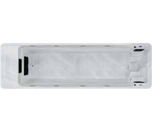 Плавательный СПА-бассейн Aquajoy Infinity (780х228х150 см), Серебристо-белый мрамор