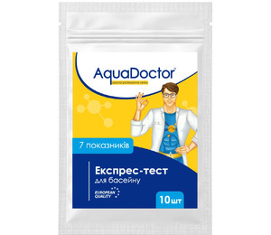 Тест-полоски для контроля воды в бассейне AquaDoctor 7-в-1