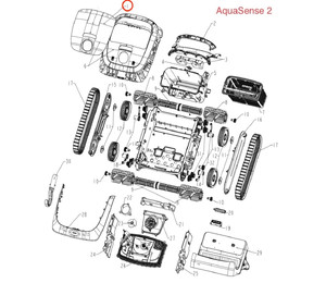Крышка корзины фильтра робота-пылесоса Beatbot AquaSense 2