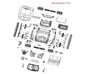 Шестерня второй роликовой щётки робота-пылесоса Beatbot AquaSense 2/2 Pro/2 Ultra