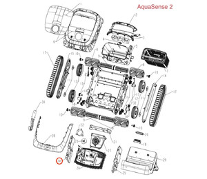 Поплавок левый робота-пылесоса Beatbot AquaSense 2