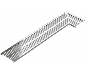 Переливная решетка Aquajoy AISI 304 250х20 мм (нержавеющая сталь)