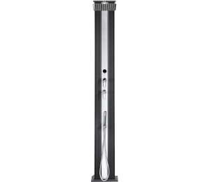 Душ солнечный Aquaviva Hybride Dada Straight алюминиевый с мойкой для ног, антрацит DS-D463NX, 40 л, уценка