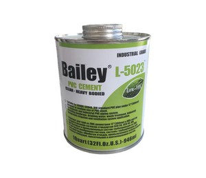 Клей для труб ПВХ Bailey L-5023 946мл (для великих діаметрів ПВХ труб)